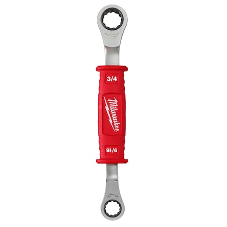 Milwaukee Tool Lineman?s 2-in-1 Insulated Ratcheting Box Wrench 48-22-9211